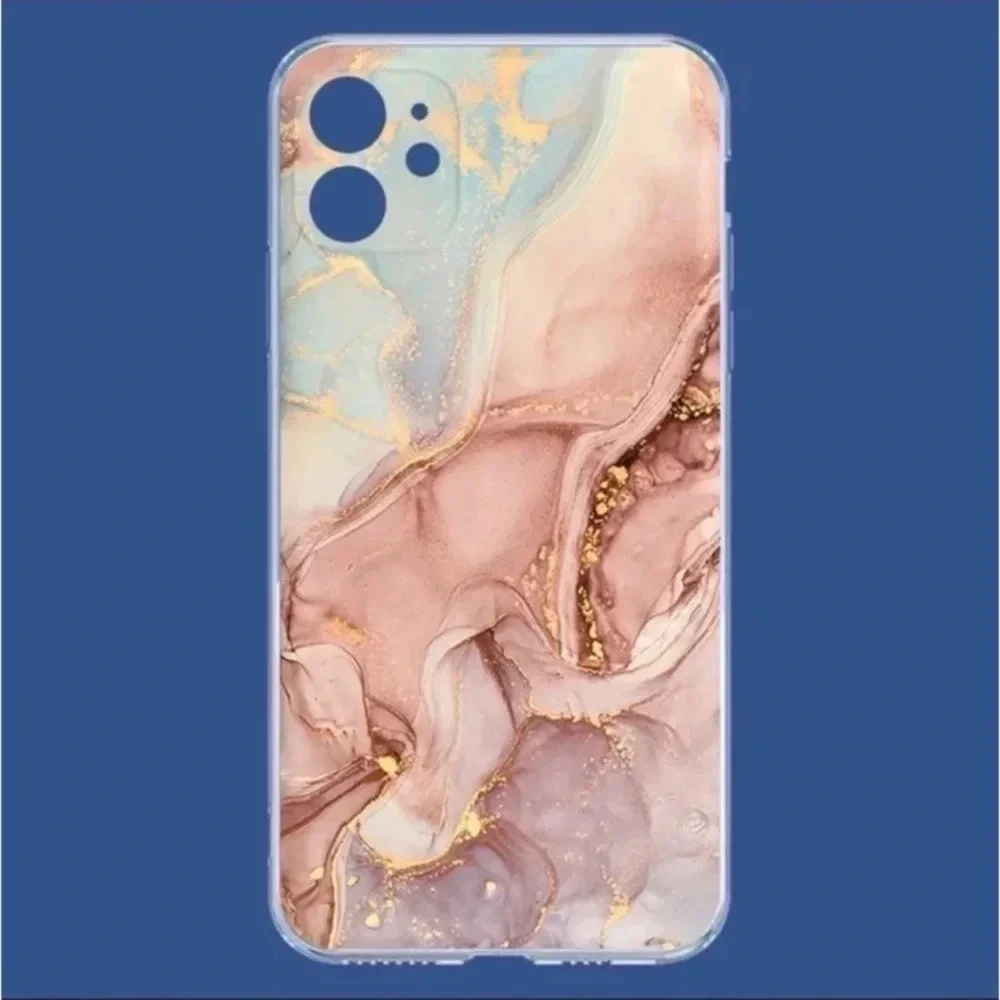 Blush Marbled iPhone 13 Pro Max Case